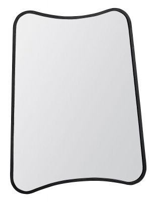 Product photograph of Kurva Black Rectangular Mirror - 61cm X 81cm from Choice Furniture Superstore