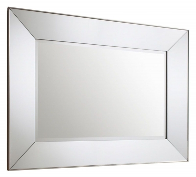 Product photograph of Vasto Silver Rectangular Mirror - 122cm X 91 5cm from Choice Furniture Superstore