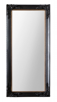 Product photograph of Annabelle Antique Black Leaner Rectangular Mirror - 61cm X 148cm from Choice Furniture Superstore