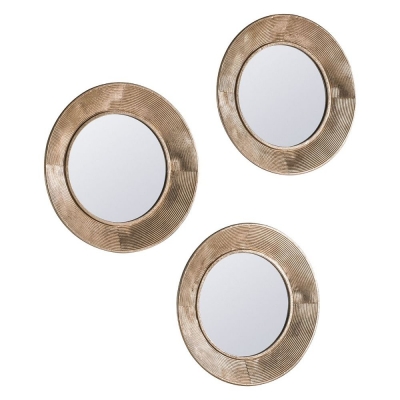 Product photograph of Knowle Trio Round Mirror - 51cm X 51cm from Choice Furniture Superstore