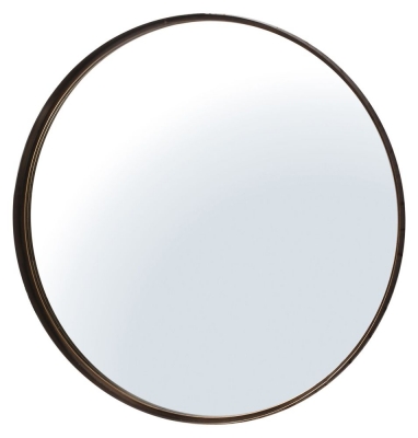 Product photograph of Ayla Bronze Round Mirror - 84cm X 84cm from Choice Furniture Superstore