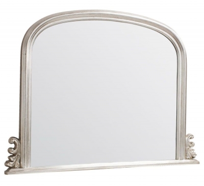 Product photograph of Thornby Silver Arch Mirror - 94cm X 118cm from Choice Furniture Superstore