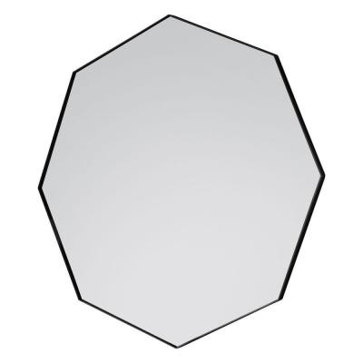 Product photograph of Bowie Black Octagon Mirror - 80cm X 80cm from Choice Furniture Superstore