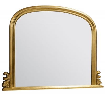 Product photograph of Thornby Gold Arch Mirror - 94cm X 118cm from Choice Furniture Superstore
