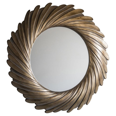 Product photograph of Isabelle Gold Round Mirror - 100cm X 100cm from Choice Furniture Superstore