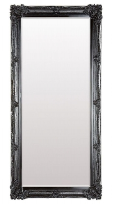 Abbey Black Leaner Rectangular Mirror - 79.5cm x 165cm