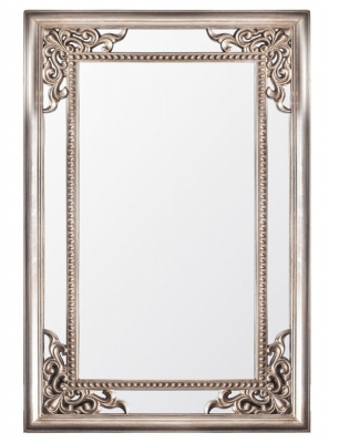 Product photograph of Fermont Champagne Silver Rectangular Mirror - 120cm X 80cm from Choice Furniture Superstore