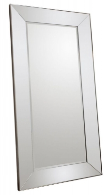 Product photograph of Vasto Silver Leaner Rectangular Mirror- 91 5cm X 183cm from Choice Furniture Superstore