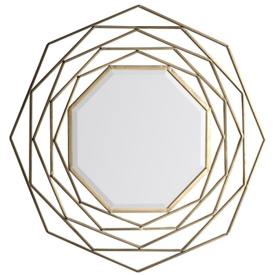 Product photograph of Taylor Gold Octagon Mirror - 91cm X 91cm from Choice Furniture Superstore