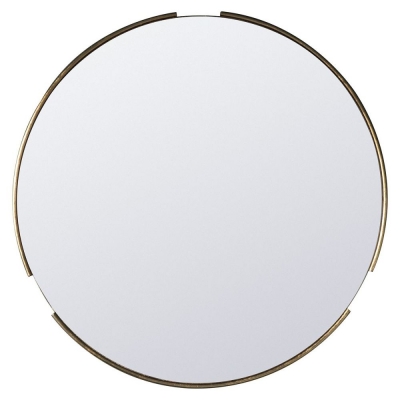 Product photograph of Fitzroy Gold Round Mirror - Antique Gold 80cm X 80cm from Choice Furniture Superstore