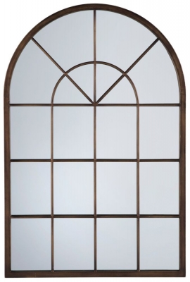 Product photograph of Kelford Bronze Window Mirror - 60cm X 90cm from Choice Furniture Superstore