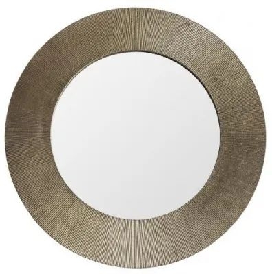Product photograph of Clearance - Dodford Antique Brass Small Round Mirror - 65 5cm X 65 5cm - Fss14903 from Choice Furniture Superstore