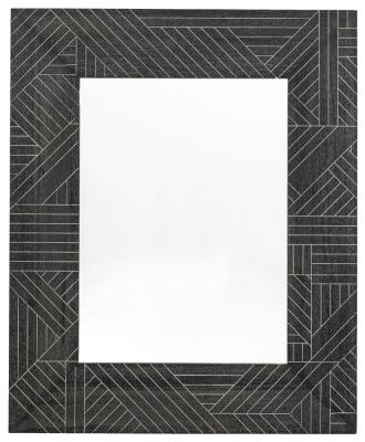 Kakuda Black Rectangular Wall Mirror 90cm X 110cm