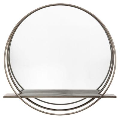 Winslow Black Round Large Mirror 60cm X 60cm