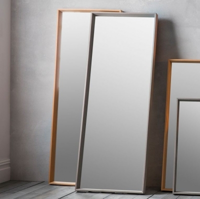 Product photograph of Comet Oak Rectangular Mirror - 53cm X 142 5cm from Choice Furniture Superstore