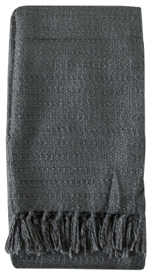 Product photograph of Gibbs Knitted Acrylic Grey Fabric Throw from Choice Furniture Superstore