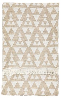 Product photograph of Seville Natural Fabric Throw from Choice Furniture Superstore