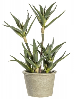 Faux Aloe Artificial Potted Plant