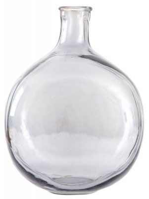 Burwell Grey Glass Medium Bottle Vase
