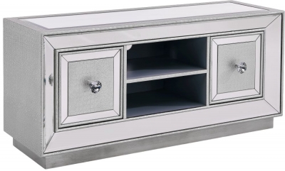 Product photograph of Armagh Mirrored 120cm Tv Unit from Choice Furniture Superstore