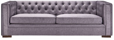 Product photograph of Lancaster Slate Grey Fabric 3 Seater Sofa from Choice Furniture Superstore