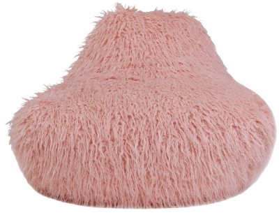 Product photograph of Pink Faux Sheepskin Fur Bean Bag from Choice Furniture Superstore