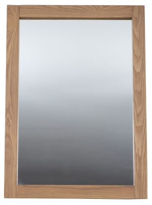 Product photograph of Philip Oak Rectangular Wall Mirror - 65cm X 90cm from Choice Furniture Superstore