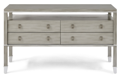 Product photograph of Carter Pewter 4 Drawer Console Sideboard from Choice Furniture Superstore
