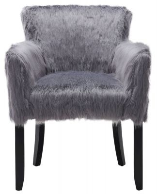 Heavy Faux Sheepskin Fur Tub Chair