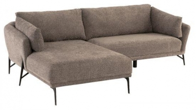 Product photograph of Brighton Left Corner Sofa - Comes In Dark Grey And Light Grey from Choice Furniture Superstore