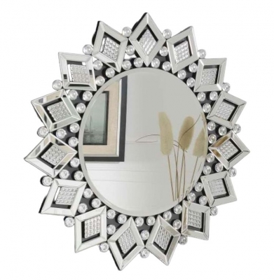 Product photograph of Loughton Star Wall Mirror - 90cm X 90cm from Choice Furniture Superstore
