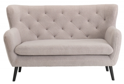 Product photograph of Yak Velvet Fabric 2 Seater Sofa - Comes In Grey Royal Blue Pink And White Options from Choice Furniture Superstore