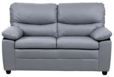 Product photograph of Andreas Leather 2 Seater Sofa - Comes In Grey And Taupe from Choice Furniture Superstore