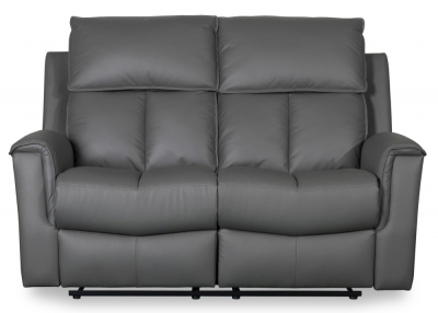 Product photograph of Malinta Leather Recliner 2 Seater Sofa- Comes In Dark Grey And Blue Grey from Choice Furniture Superstore