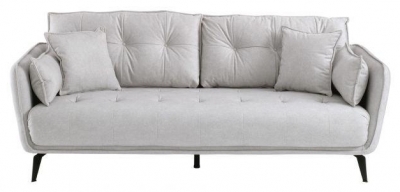 Product photograph of Jugtown Grey Fabric 3 Seater Sofa from Choice Furniture Superstore