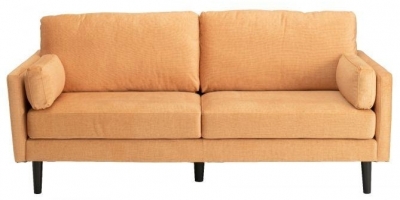 Product photograph of Teddy Ochre Fabric 3 Seater Sofa from Choice Furniture Superstore