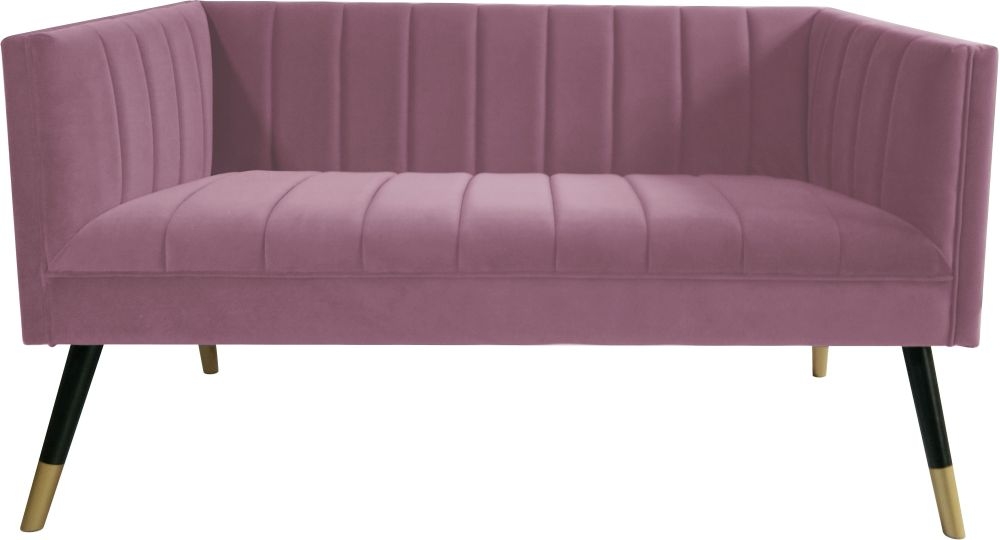 Liverpool Pink Fabric 2 Seater Sofa