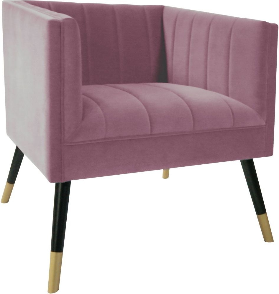 Liverpool Pink Fabric Tub Chair