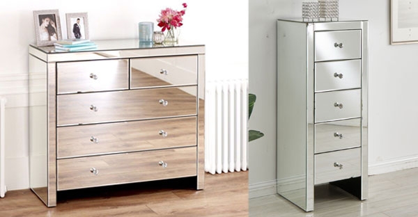 Glimmer Furniture Hollywood Mirrored