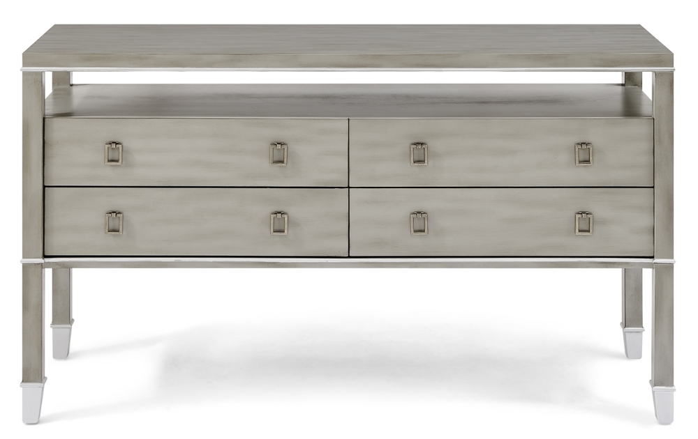 Refton Pewter 4 Drawer Console Sideboard