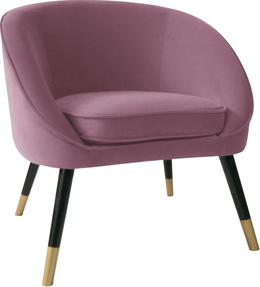 Milton Pink Fabric Tub Chair