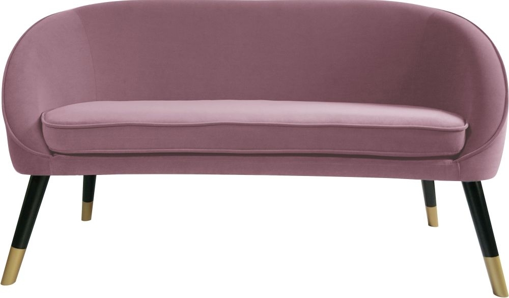 Newcastle Pink Faux Sheepskin Fur Ottoman