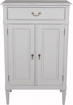 Product photograph of Bonaparte French Putty Painted 2 Door Cupboard from Choice Furniture Superstore