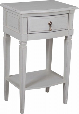 Product photograph of Annabelle French Putty Painted Side Table from Choice Furniture Superstore