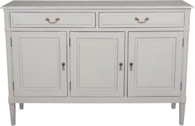 Product photograph of Bonaparte French Putty Painted Medium Sideboard from Choice Furniture Superstore