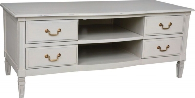 Product photograph of Bonaparte French Putty Painted Tv Unit from Choice Furniture Superstore