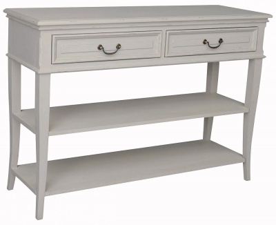 Product photograph of Versailles French Stoney Ground Painted Console Table from Choice Furniture Superstore