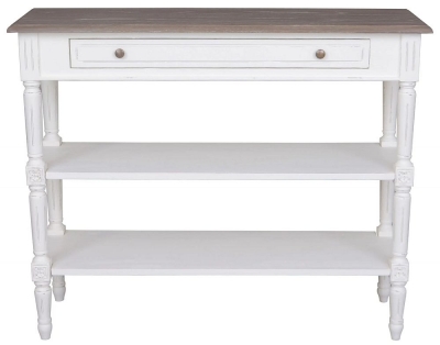 Delphine French Off-White Painted Console Table