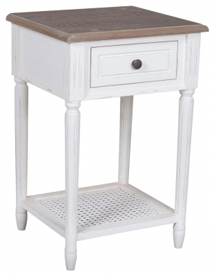 Product photograph of Delphine French Off-white Painted Side Table from Choice Furniture Superstore