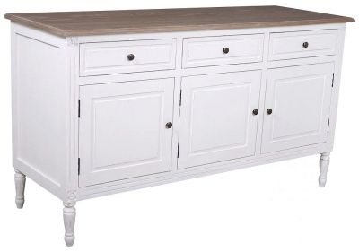 Product photograph of Helena French Off-white Painted Large Sideboard from Choice Furniture Superstore